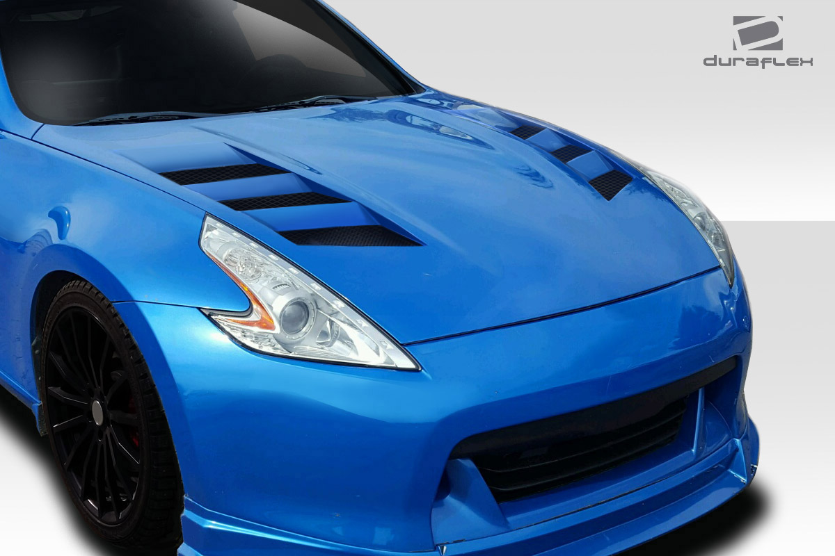 Fiberglass+ Hood Body Kit for 2009 Nissan 370Z 0  - 2009-2019 Nissan 370Z Z34 Duraflex AMS Hood - 1 Piece