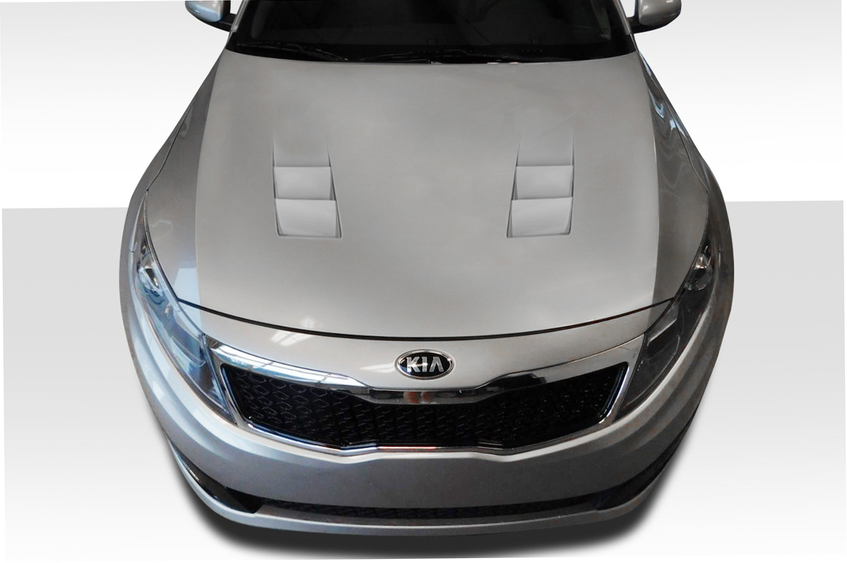 2011 Kia Optima 0 Fiberglass+ Hood Body Kit - 2011-2015 Kia Optima Duraflex TS-1 Hood - 1 Piece