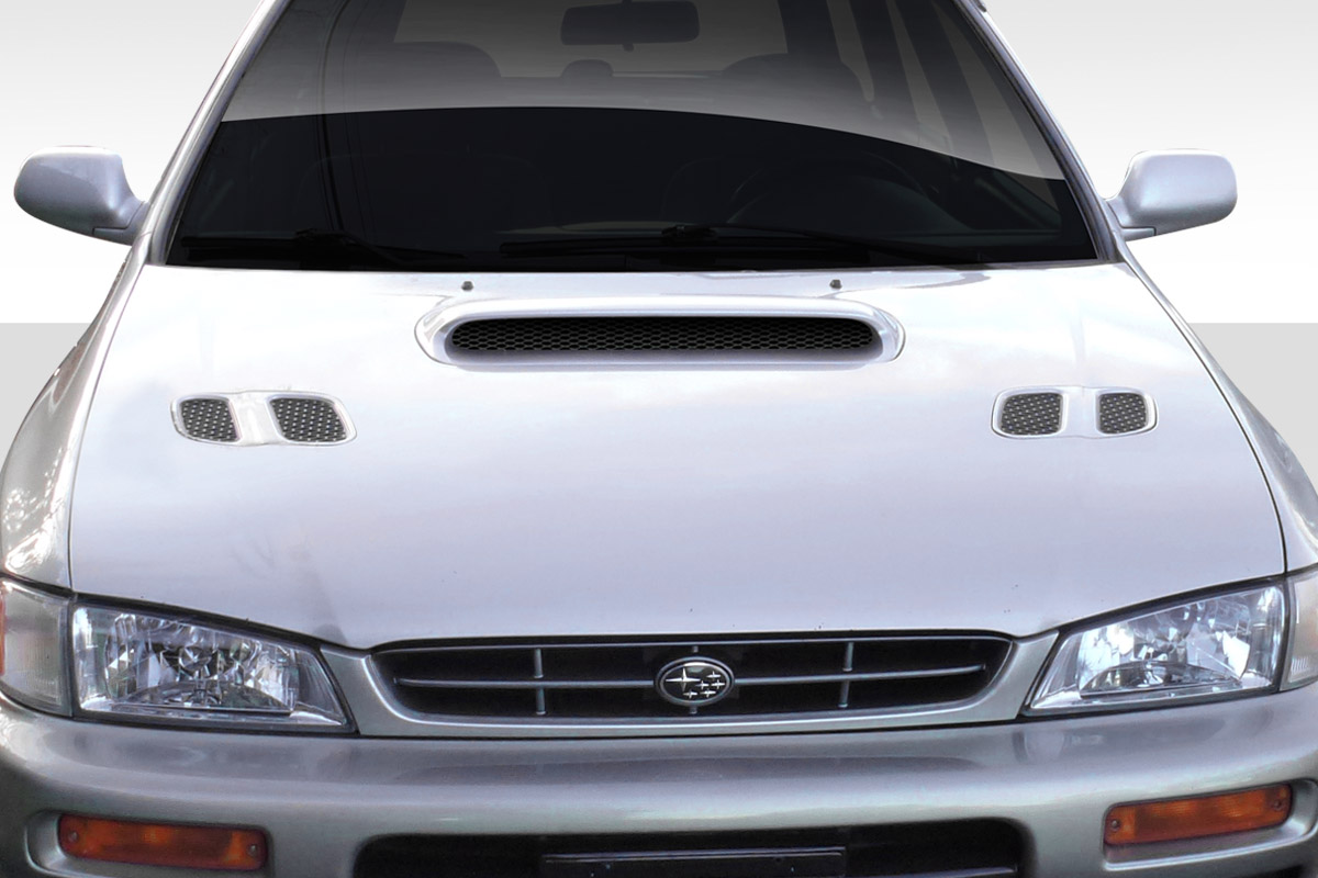 1995 Subaru Impreza 0 Fiberglass+ Hood Body Kit - 1993-2001 Subaru Impreza Duraflex STI Look Hood - 1 Piece