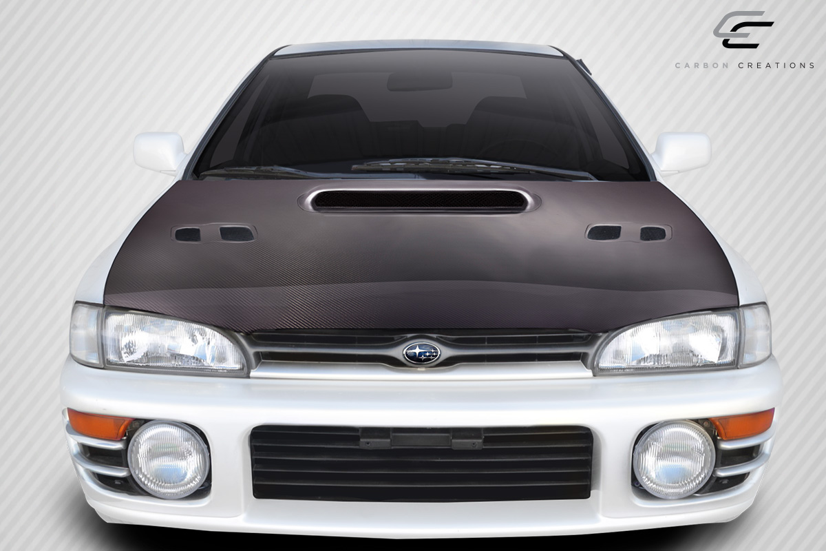 Carbon Fiber Hood Body Kit for 1993 Subaru Impreza 0  - 1993-2001 Subaru Impreza Carbon Creations STI Look Hood - 1 Piece