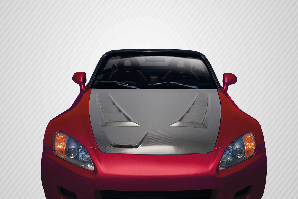 2000 Honda S2000 0 Carbon Fiber Hood Body Kit - 2000-2009 Honda S2000 Carbon Creations Type M Hood - 1 Piece