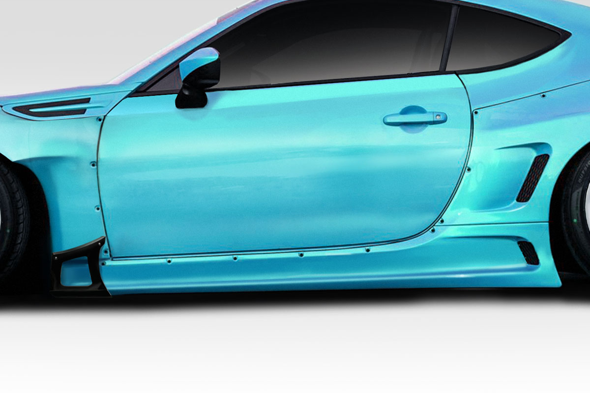 2015 Scion FRS 0 Fiberglass+ Sideskirts Body Kit - 2013-2019 Scion FR-S Toyota 86 Subaru BRZ Duraflex Widebody GT500 V3 Side Skirts - 4 Piece