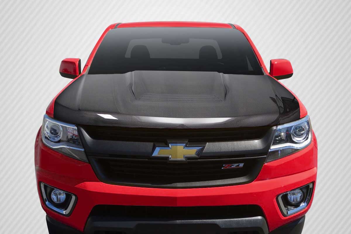 2017 Chevrolet Colorado 0 Carbon Fiber Hood Body Kit - 2015-2019 Chevrolet Colorado Carbon Creations ZR2 Look Hood - 1 Piece