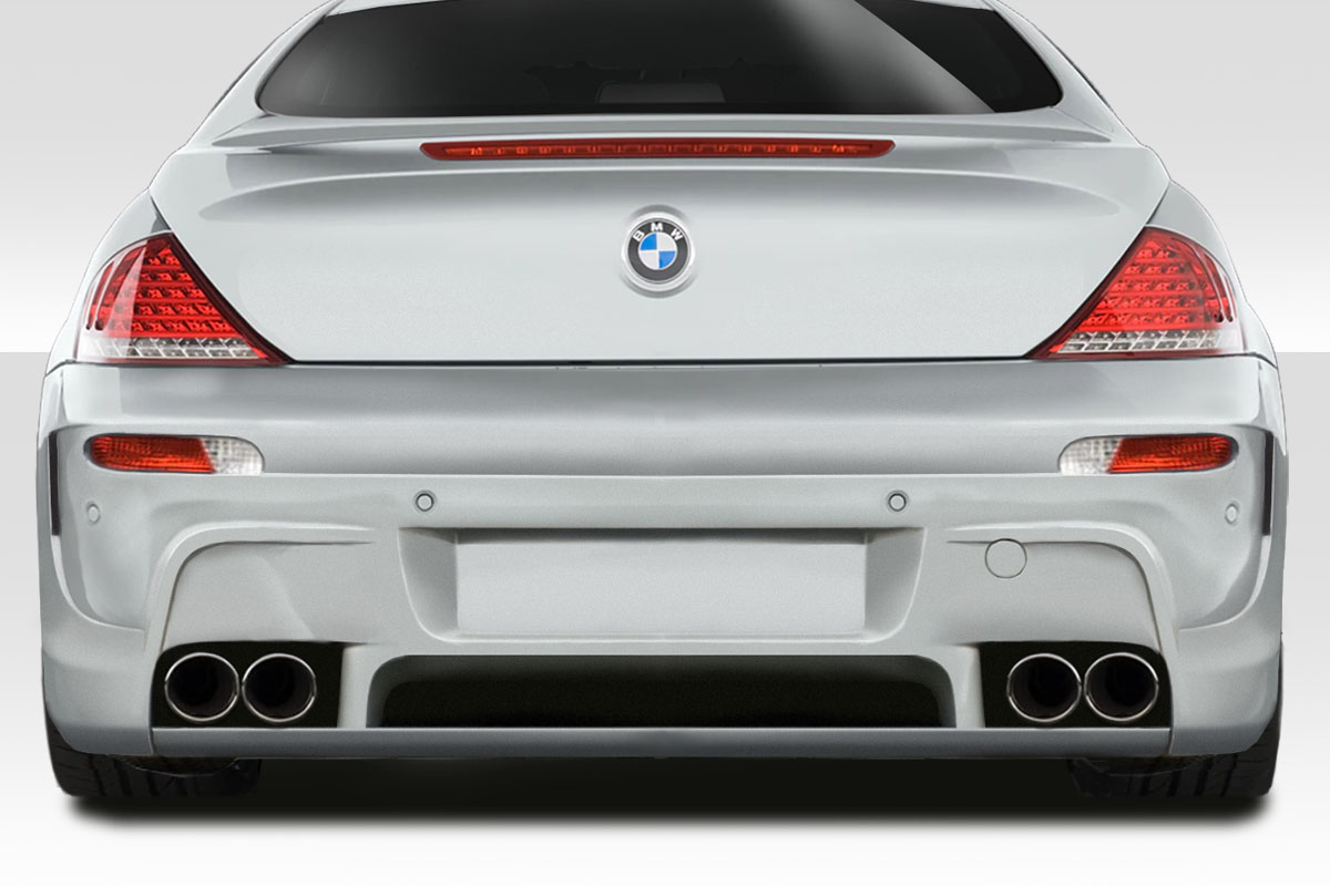 2004 BMW 6 Series 0 Fiberglass+ Rear Bumper Body Kit - 2004-2010 BMW 6 Series E63 E64 Convertible 2DR Duraflex LMS Rear Bumper Cover - 1 Piece