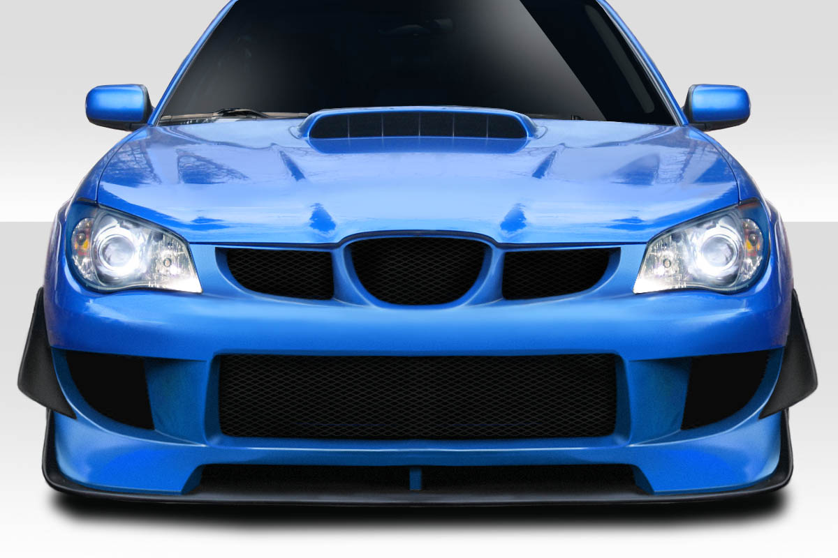 Fiberglass+ Front Bumper Body Kit for 2006 Subaru Impreza 0  - 2006-2007 Subaru Impreza WRX STI 4DR Duraflex M-1 Sport Front Bumper Cover - 4 Piece ( Includes Canards)