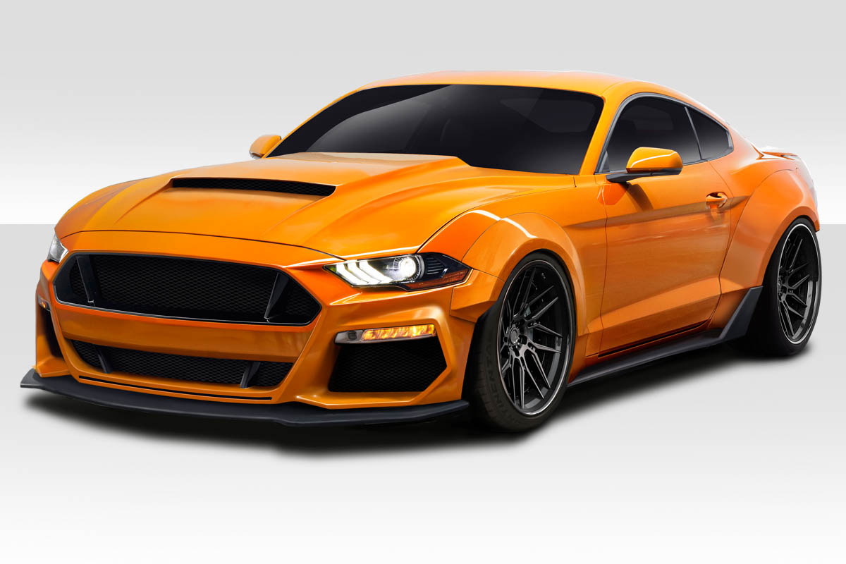 Polyurethane Kit Body Kit for 2018 Ford Mustang 0  - 2018-2019 Ford Mustang Duraflex Grid Wide Body Kit - 8 piece - Includes Couture Grid Front Fender Flares (114998) Couture Grid Rear Fender Flares (114999)