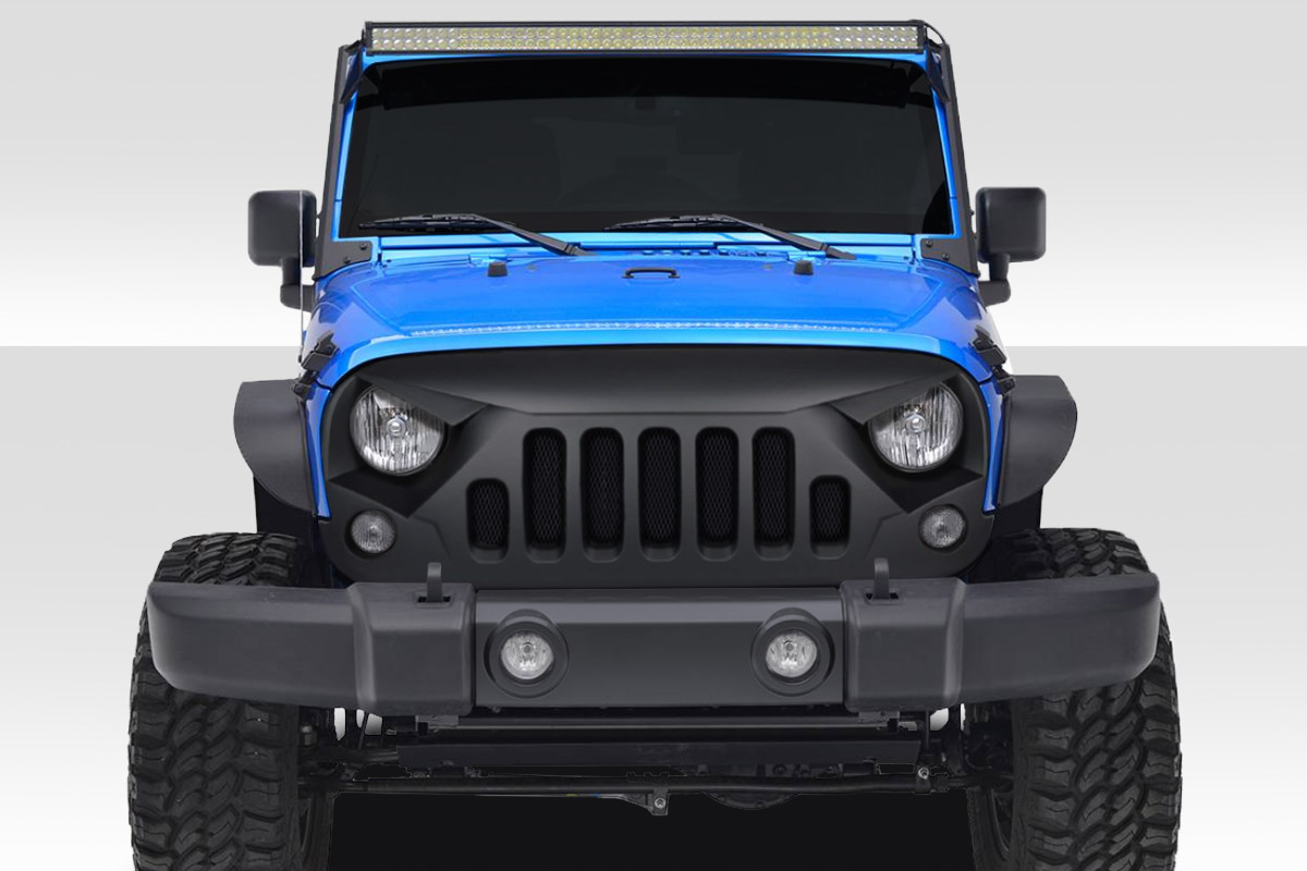 2007-2018 Jeep Wrangler Duraflex Predator Grille - 1 Piece