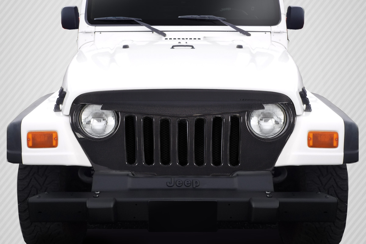 1997-2006 Jeep Wrangler Carbon Creations Predator Grille - 1 Piece (S)