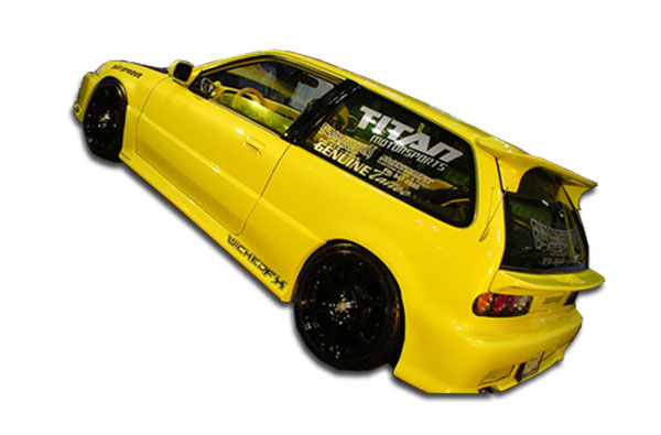 1988-1991 Honda Civic HB Duraflex Type M Side Skirts Rocker Panels - 2 Piece