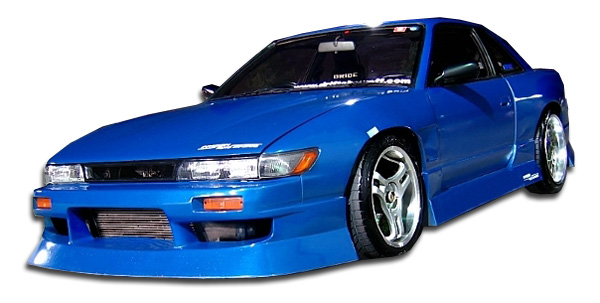 1989-1994 Nissan 240SX S13 Duraflex Silvia S13 Conversion Type U Kit - 4 Piece - Includes S13 Conversion Type U Front Bumper Cover (104589)S13 Conversion M-1 Sport Fenders (100877) S13 Conversion M-1 Sport Hood (102203)
