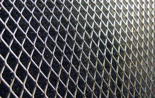 Diamond Cut Mesh Grille (silver) - 2 Piece