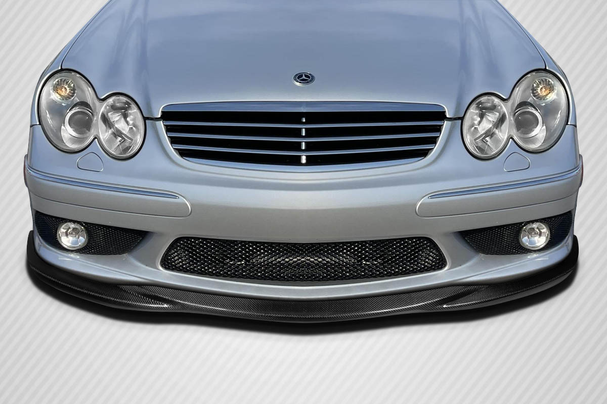 01-07 Mercedes C Class L Sport Carbon Fiber Front Bumper Lip Body