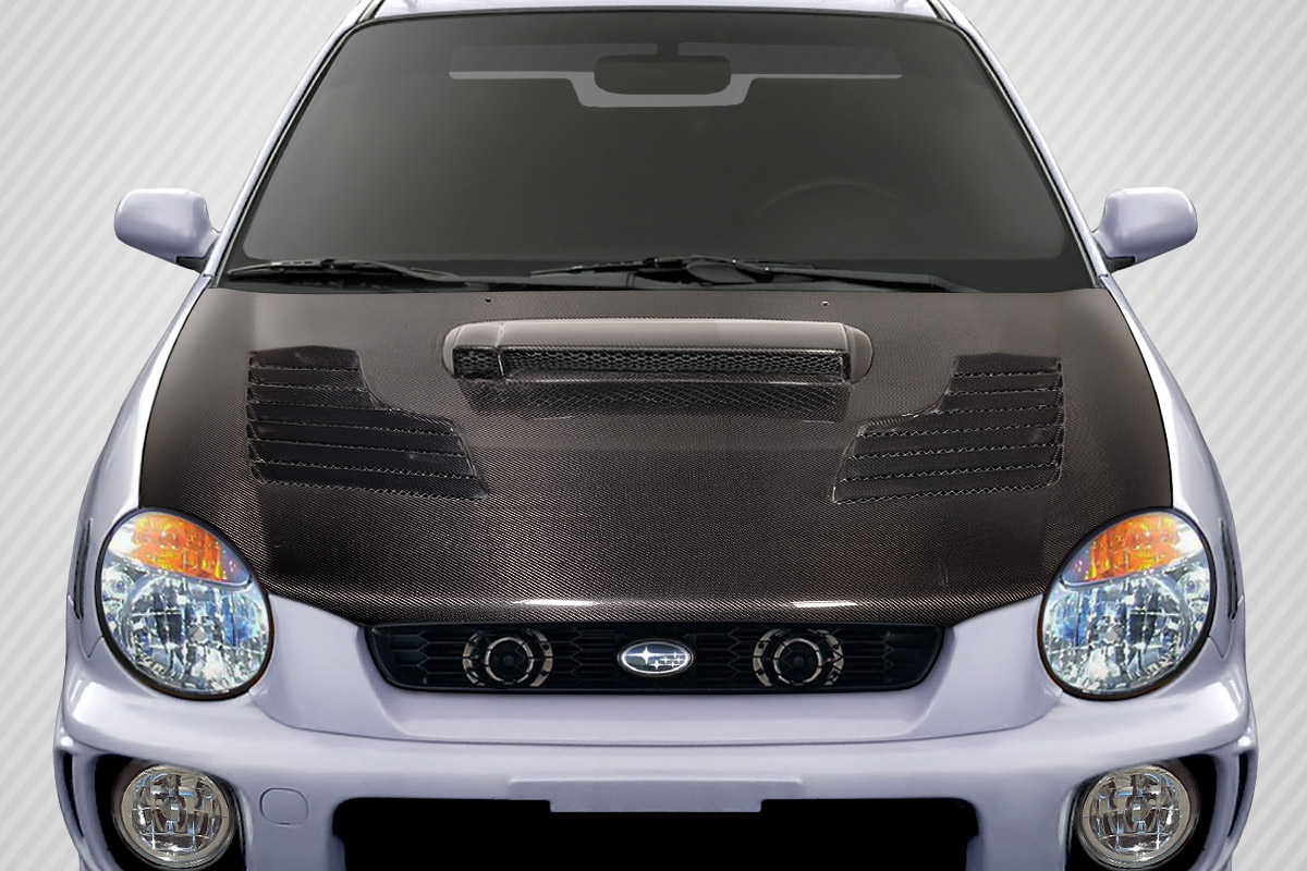 Carbon Creations C 2 Hood 1 Piece for 2002 2003 Impreza WRX STI